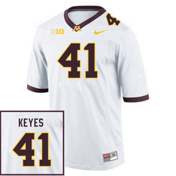 Men #41 Connor Keyes Minnesota Golden Gophers College Football Jerseys Sale-White